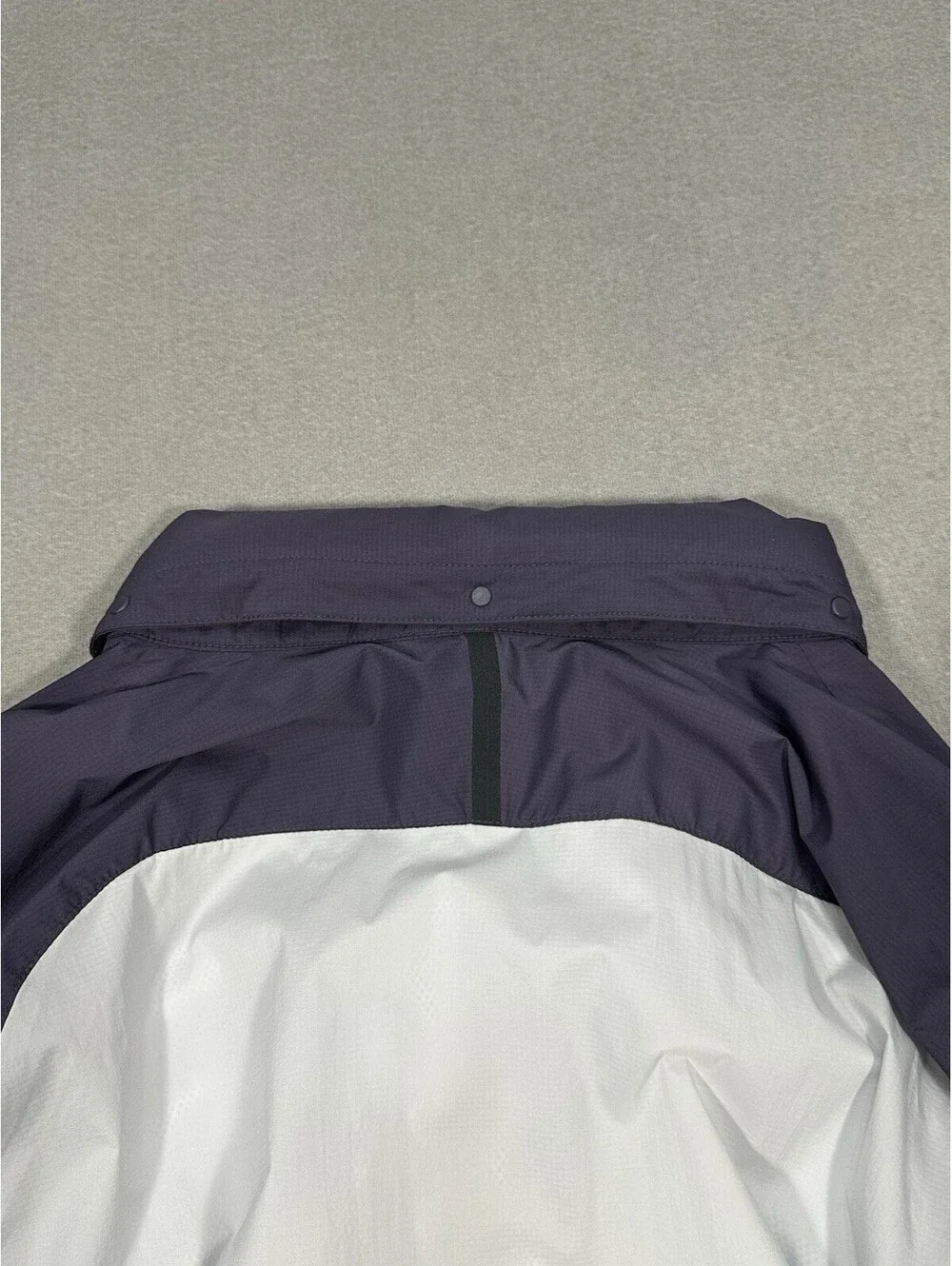 Nike Shield Men’s Windbreaker Jacket L Navy White Full Zip Hooded Lightweight